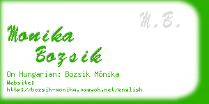 monika bozsik business card